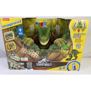 Fisher Price Imaginext Jurassic World Dilophosaurus Dinosaur Attack Playset NEW